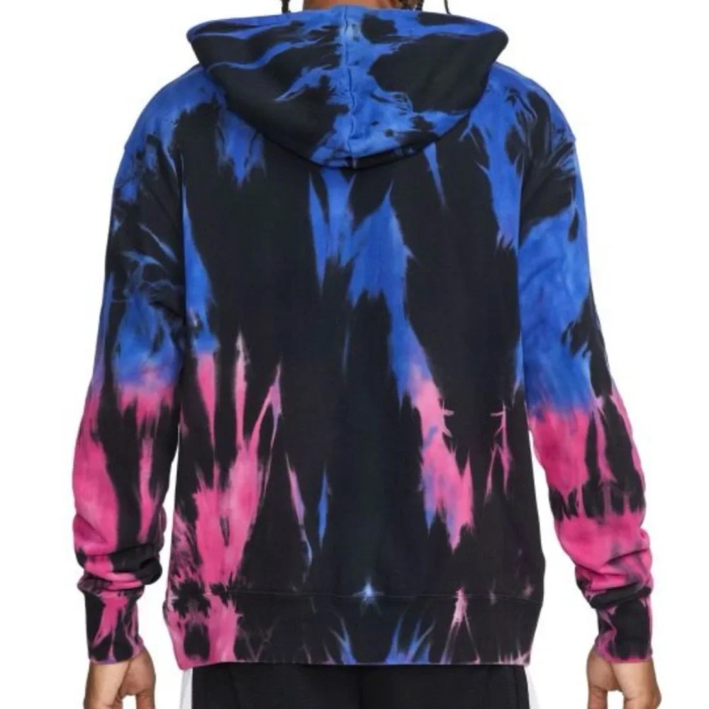 Nike Air Jordan Sport DNA Statement Tie Dye Fleece Hoodie Sweatshirt Size Medium
